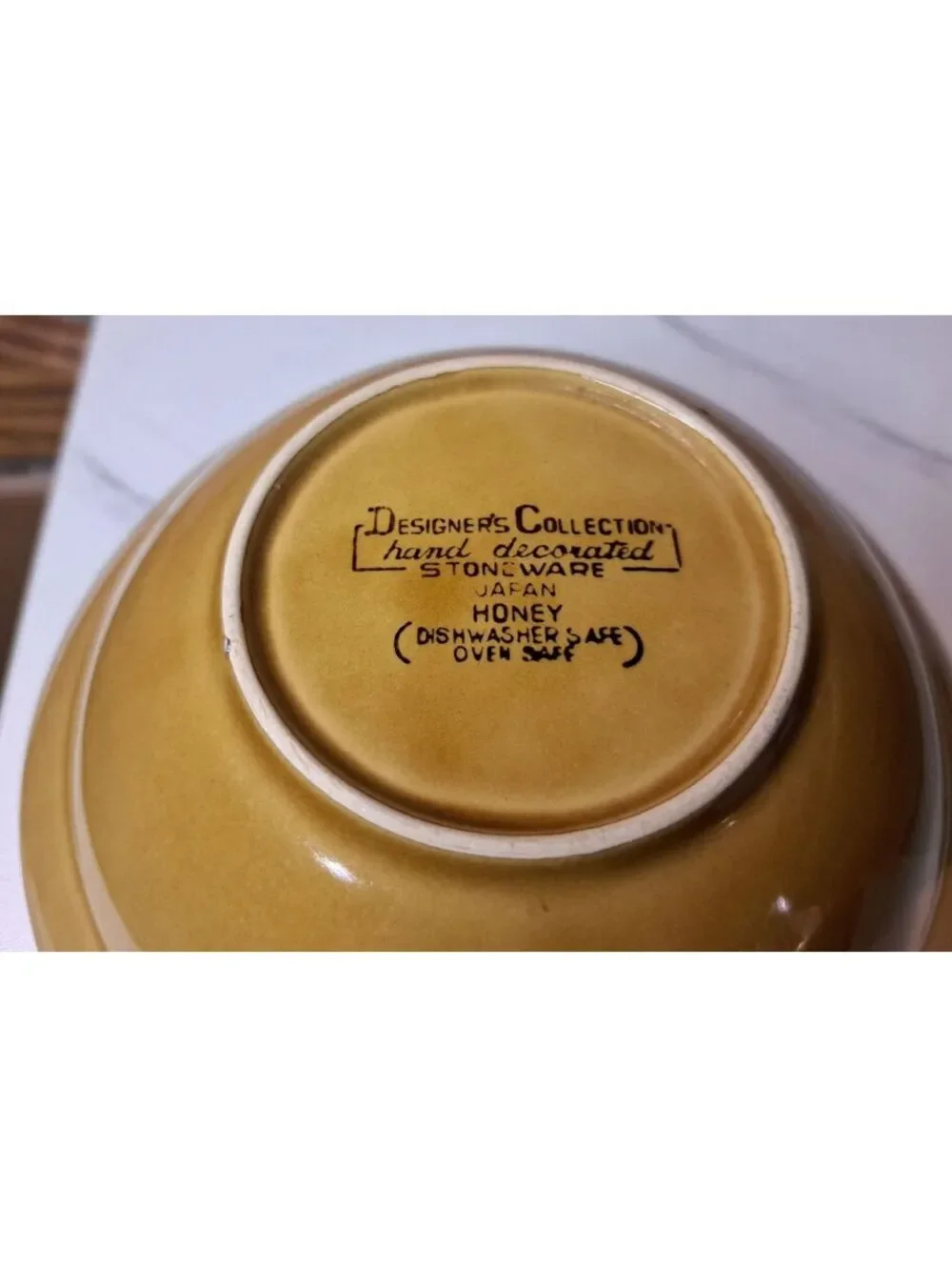 Vintage Set of 4 Designer's Collection Honey Pattern Ceramic Bowls Made in Japan
